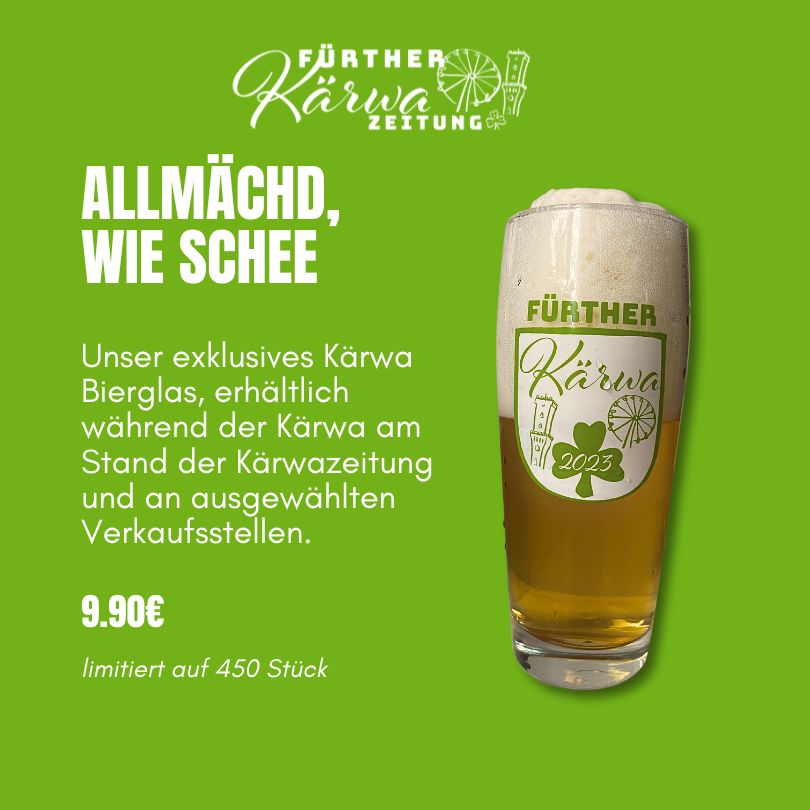 Bierglas Kaerwazeitung