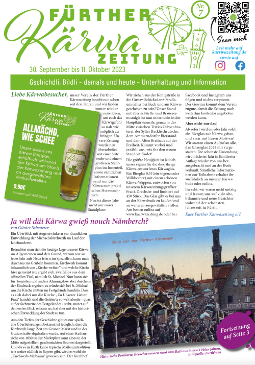 Kärwazeitung Cover 2022