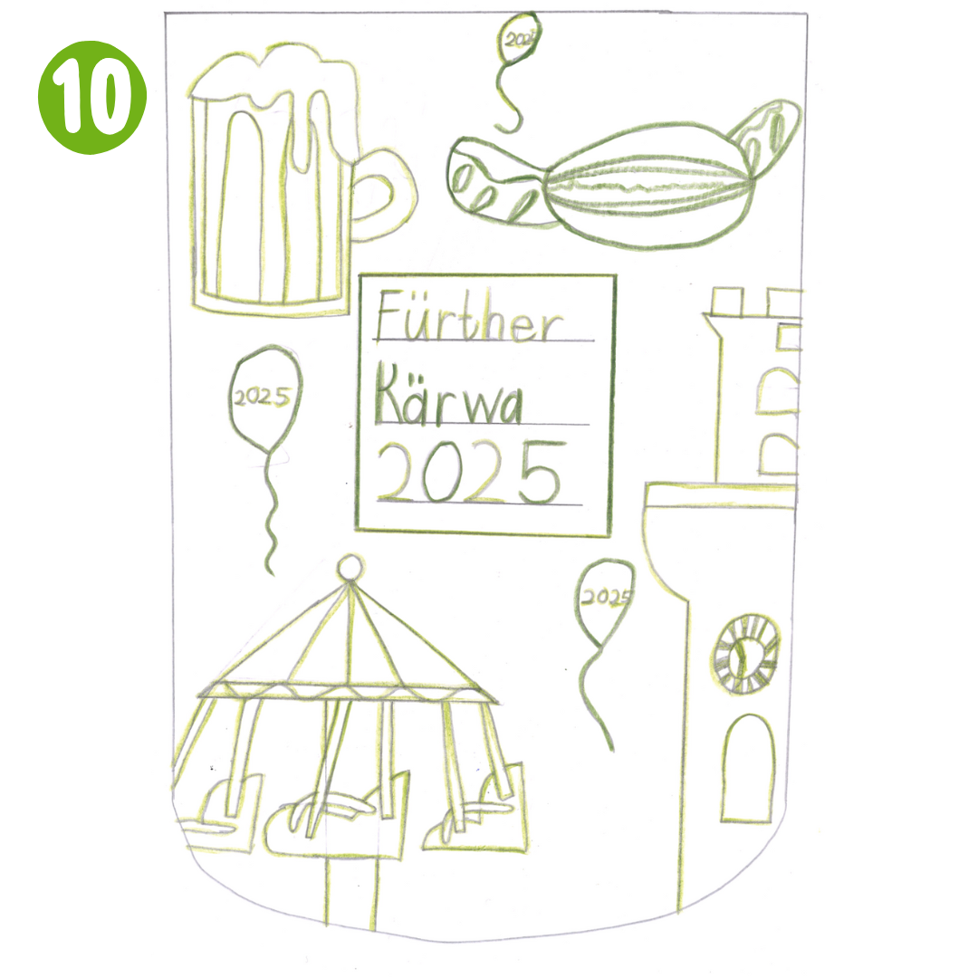 Claudia Rauch Design 1 für Kärwabierglas 2024
