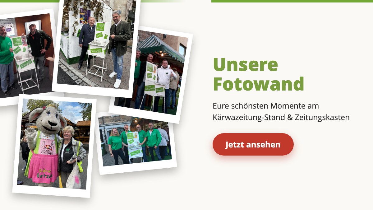 Fürther Kirchweih Zeitungskasen Fotowand